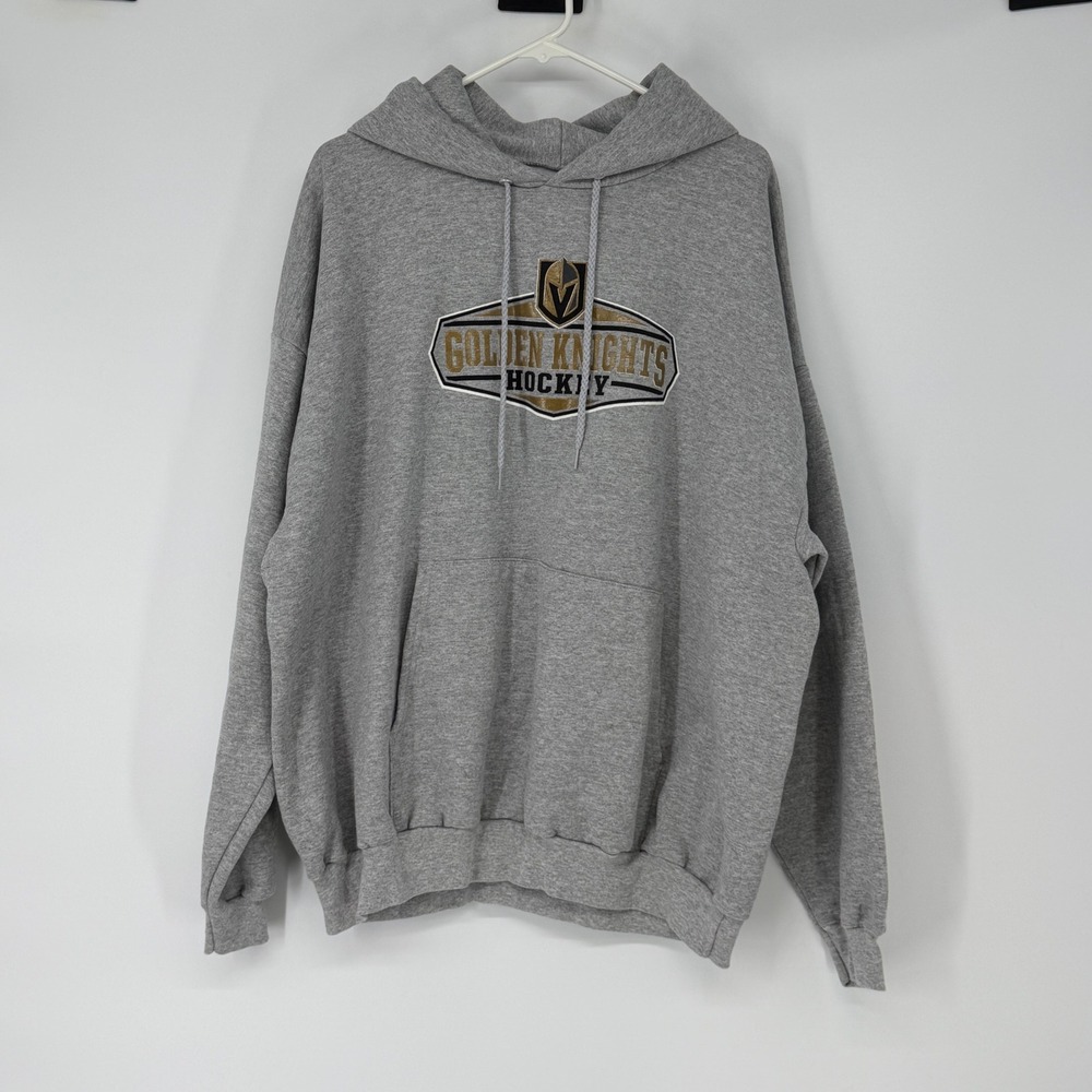 NHL Vegas Golden Knights Hockey Hoodie Mens 3XL Gray Pullover‎ Sweatshirt